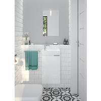MOBILIER BAIE - alb, Basics, ceramică/material pe bază de lemn (41/60/20cm) - Carryhome