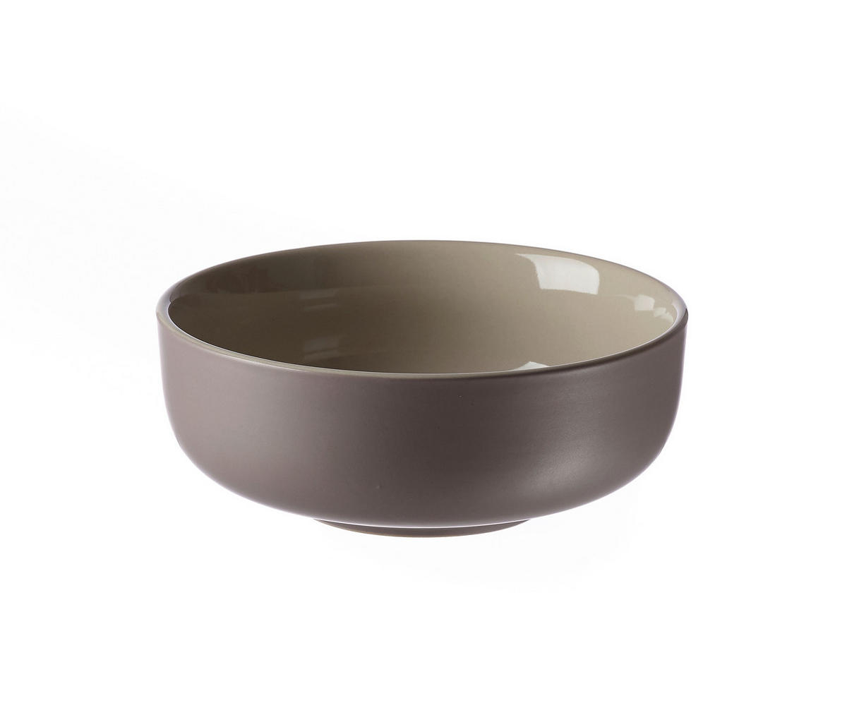 MÜSLISCHALE Jasper 14 cm  - Taupe/Weiß, Design, Keramik (14cm) - Ritzenhoff Breker