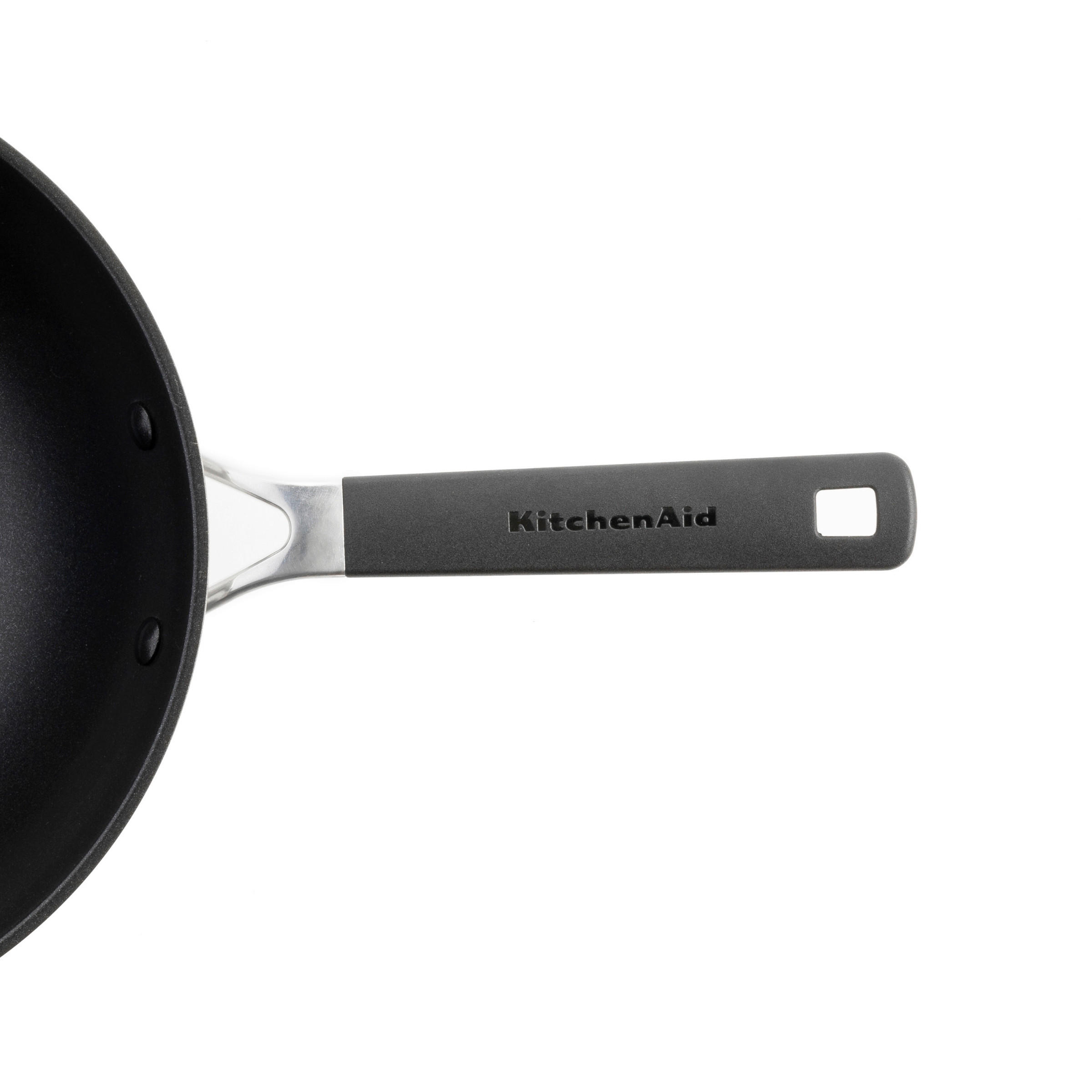 WOK Classic Stainless Steel Keramikbeschichtung 28 cm  - Silberfarben, Basics, Kunststoff/Metall (28cm) - Kitchenaid