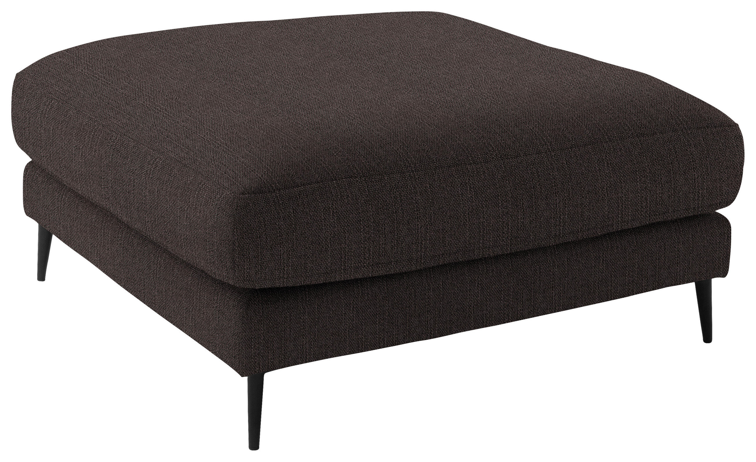 HOCKER in Textil Braun  - Schwarz/Braun, Design, Textil/Metall (120/43/90cm) - Dieter Knoll