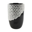 VASE 20.5 cm - Silberfarben/Schwarz, LIFESTYLE, Keramik (13,8/20,5cm) - Ambia Home