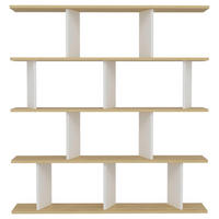 REGAL  130/137/25 cm Eichefarben, Dunkelgrau  - Eichefarben/Dunkelgrau, Design, Holzwerkstoff (130/137/25cm) - Livetastic