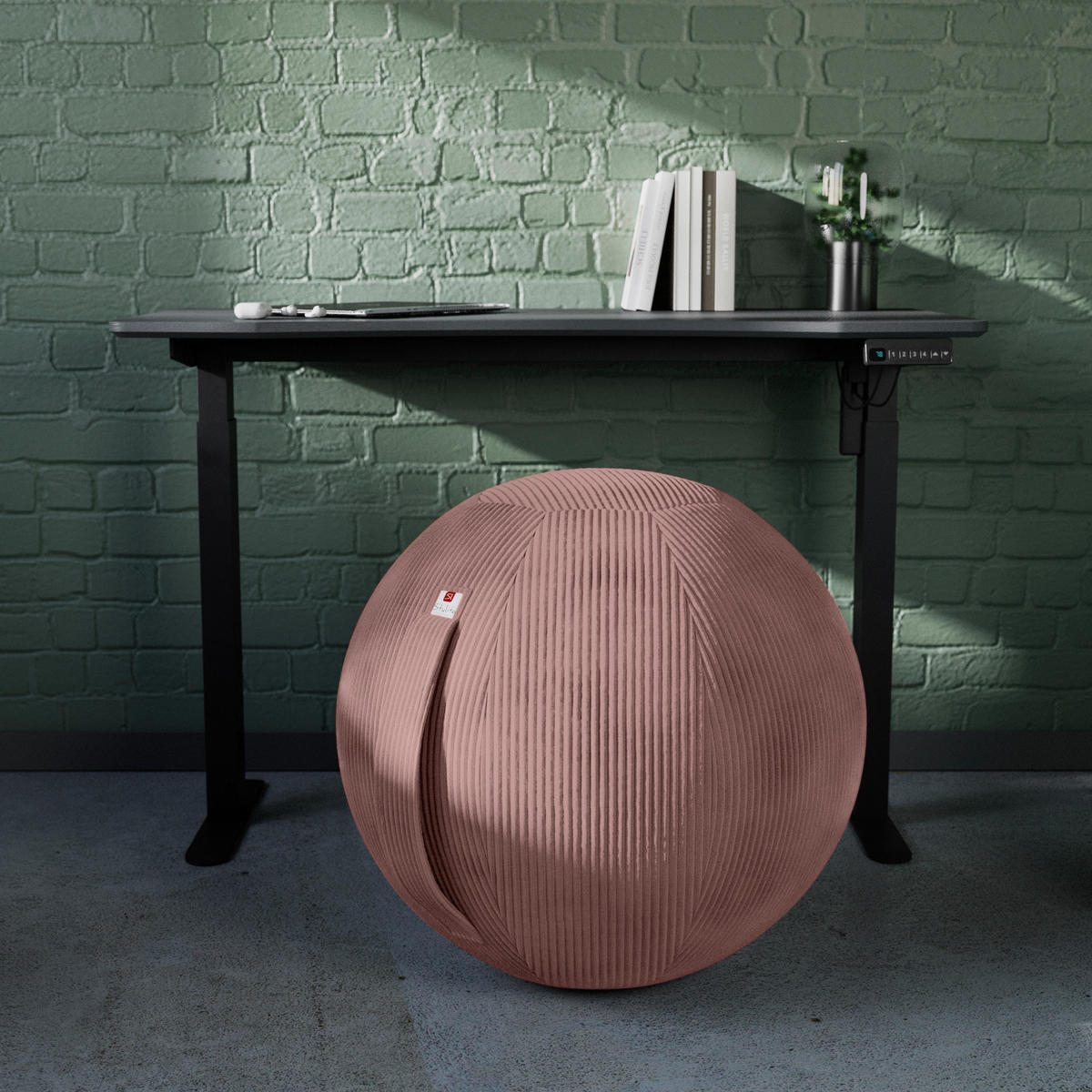 SITZBALL - Altrosa, Design, Textil (65cm) - Stylife