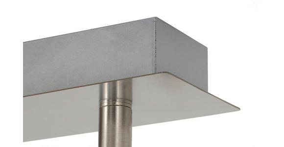 DECKENLEUCHTE 54/15/10,5 cm  - Nickelfarben, Trend, Metall (54/15/10,5cm) - Novel