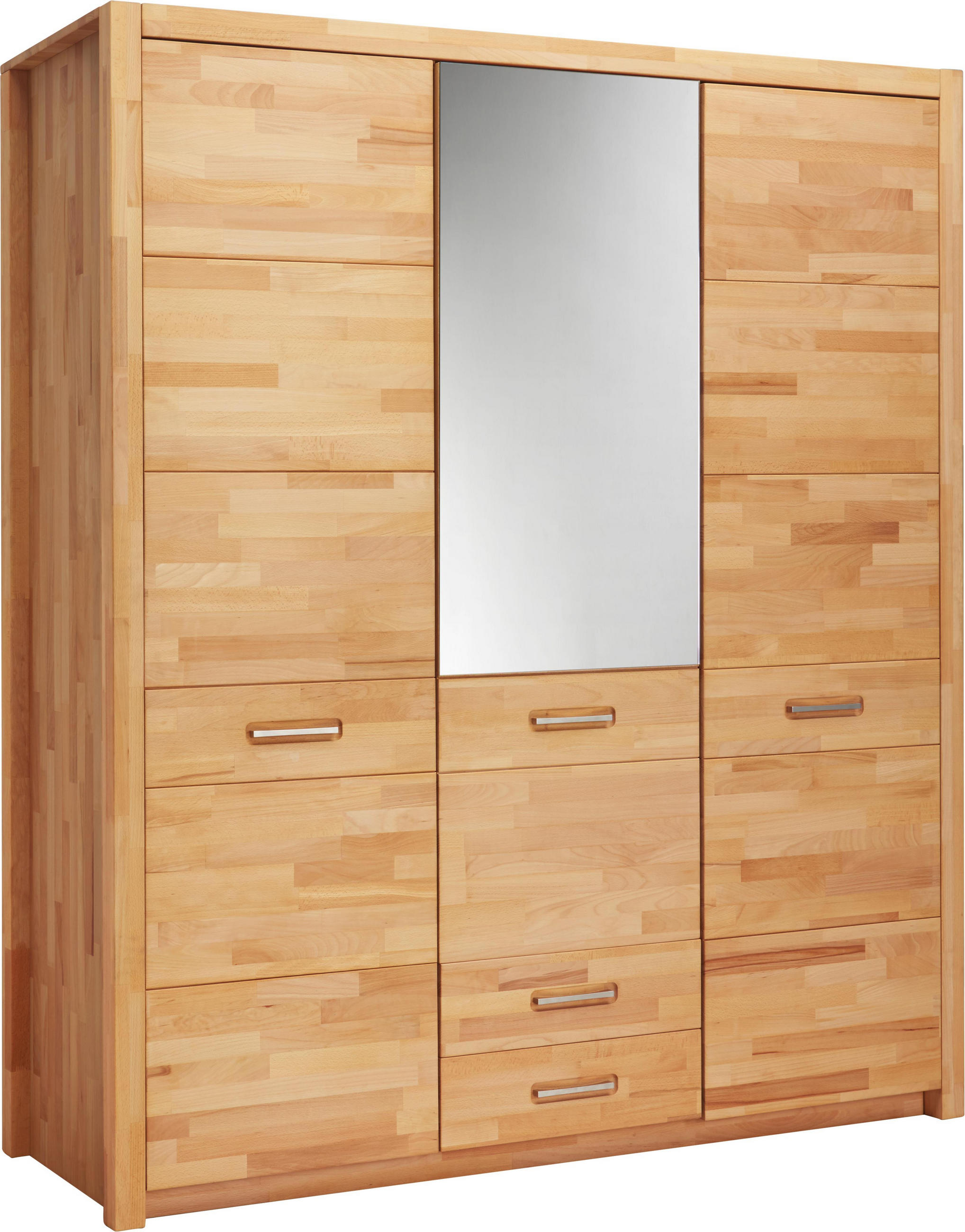 Kleiderschrank 3 Turig Kernbuche Massiv Buchefarben Online Kaufen Xxxlutz