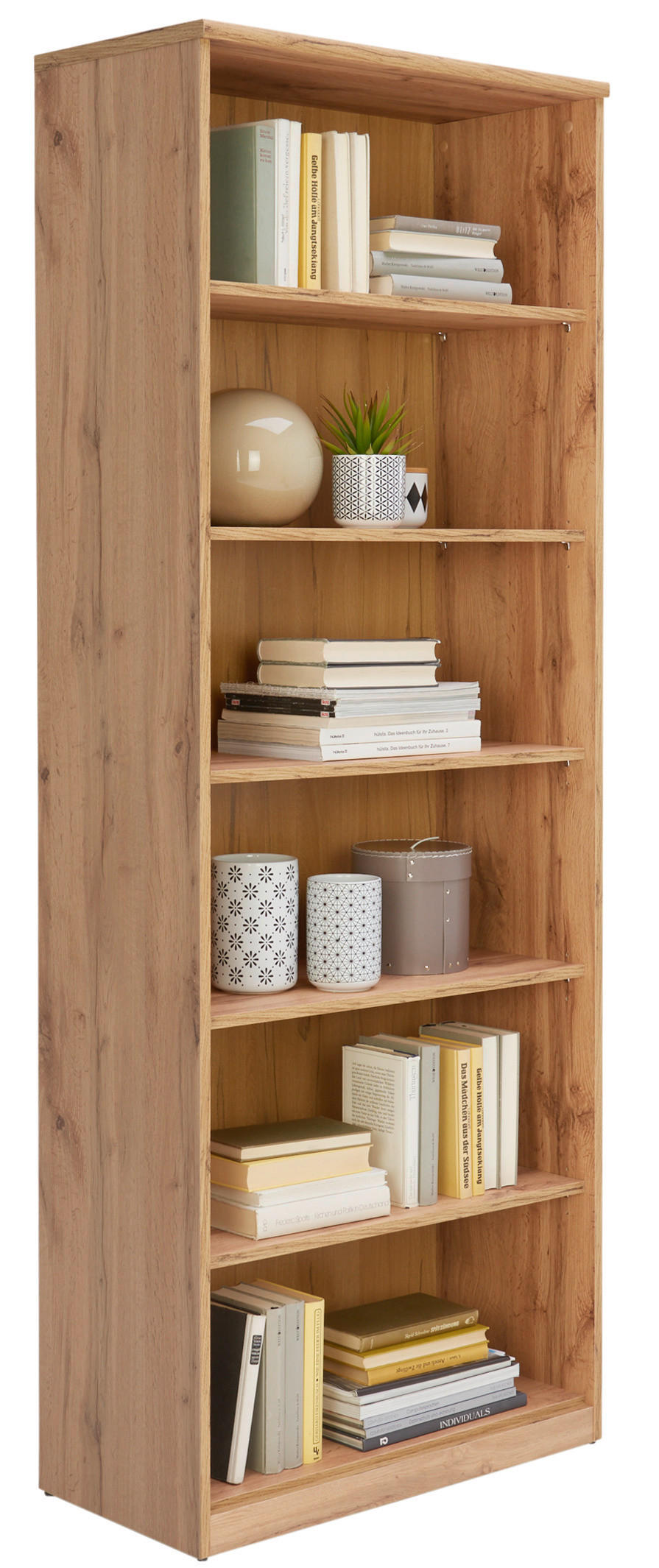 Etajeră, 72/194/36 cm, stejar Wotan,