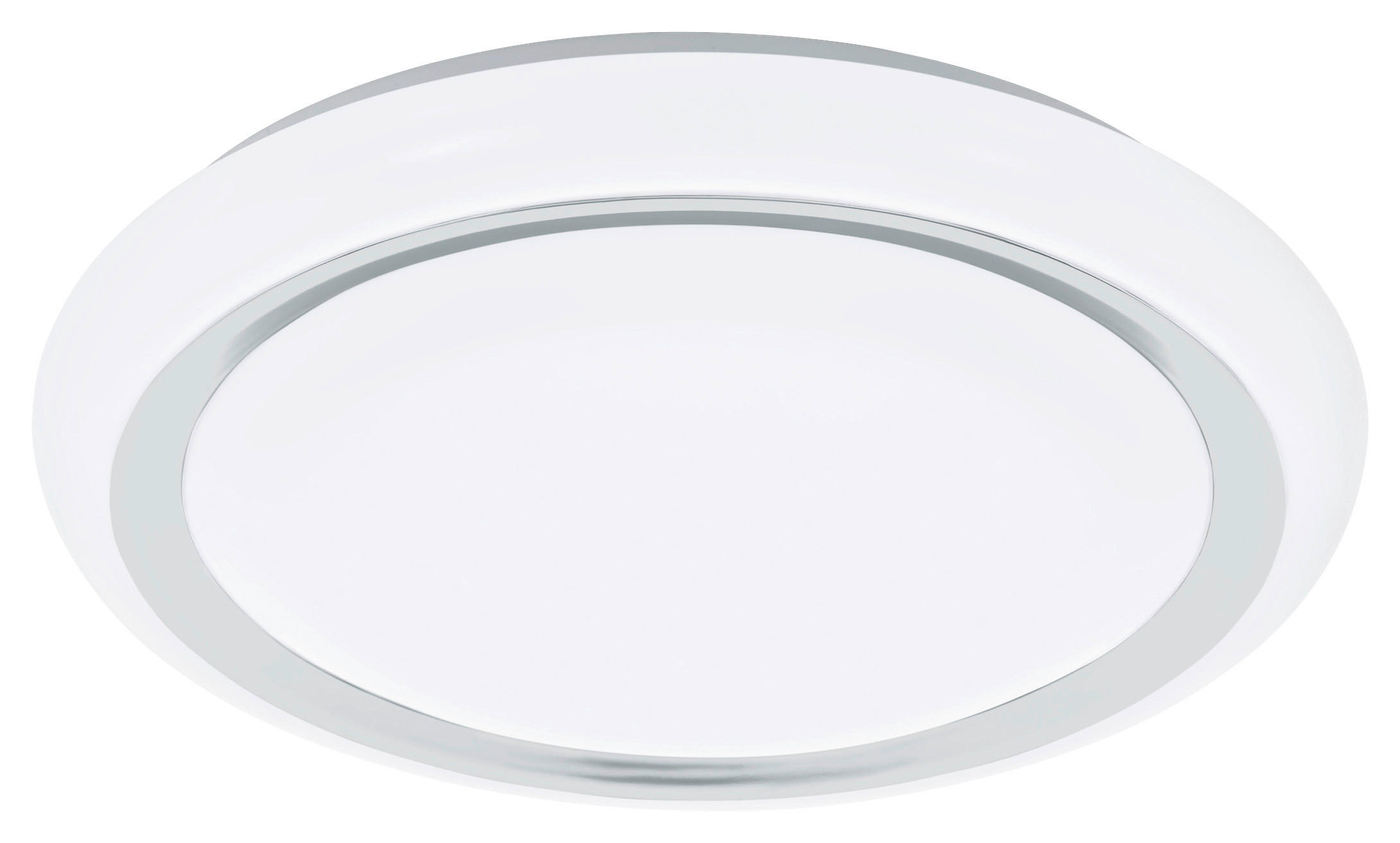 LED-DECKENLEUCHTE   - Chromfarben/Weiß, MODERN, Kunststoff/Metall (28cm)