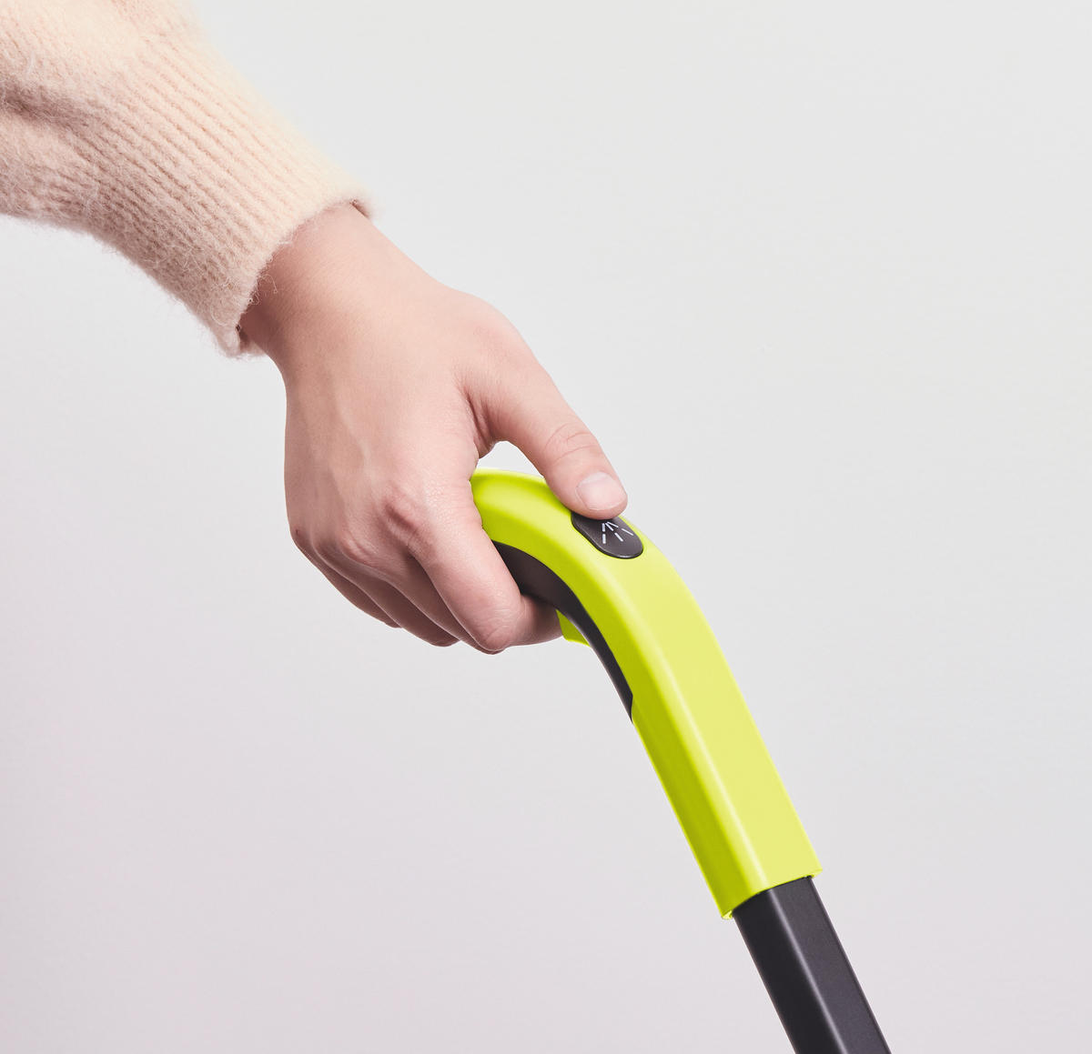 MOP - černá/zelená, Basics, textil/plast (13/24/121cm)