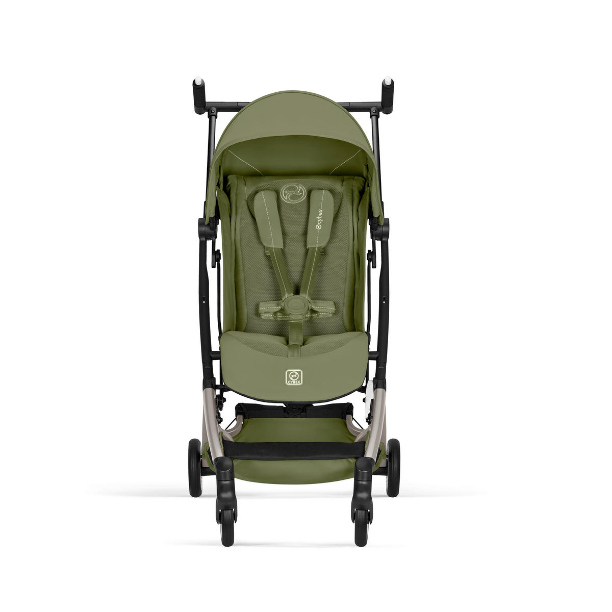 BUGGY LIBELLE TPE Moss Green | khaki  - Taupe/Dunkelgrün, Basics, Kunststoff/Textil (71/52/102cm) - cybex GOLD
