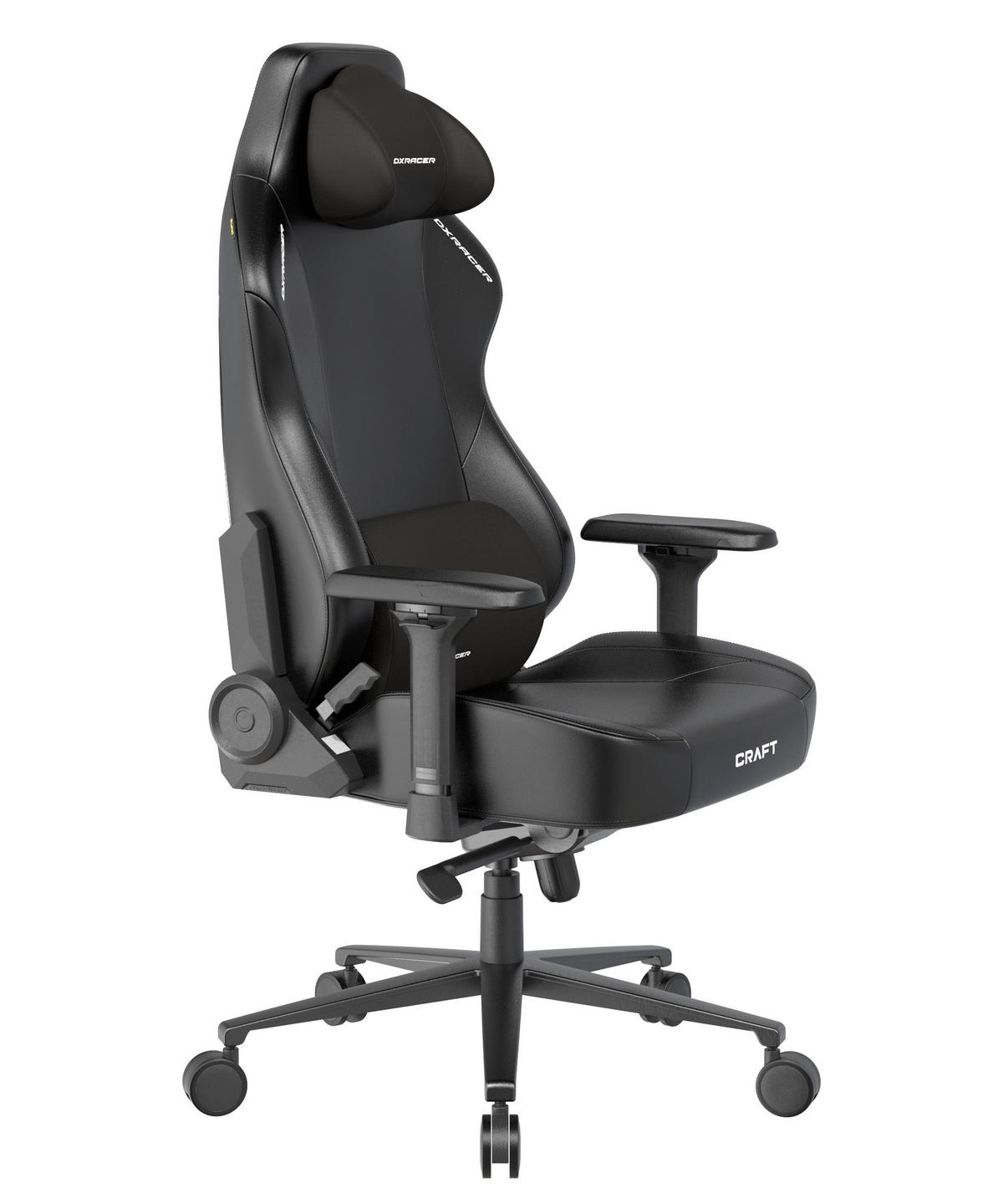 GAMINGSTUHL Schwarz Metall, Textil   - Schwarz, KONVENTIONELL, Textil/Metall (70/132/70cm) - Dxracer