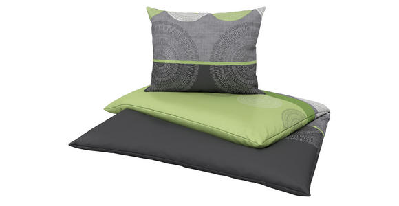 Bettwäsche Denise 140/200cm Grün - Grün, MODERN, Textil - Luca Bessoni