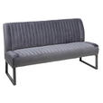 SITZBANK 160/88/67 cm  in Grau, Schwarz  - Schwarz/Grau, Trend, Textil/Metall (160/88/67cm) - Ambia Home
