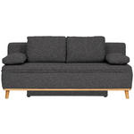 SCHLAFSOFA  in Webstoff Anthrazit  - Anthrazit/Naturfarben, KONVENTIONELL, Holz/Textil (203/95/96cm) - Venda