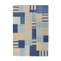 HANDWEBTEPPICH Wohnzimmer 200/290 cm Blau, Multicolor rechteckig  - Blau/Multicolor, Basics, Textil (200/290cm) - Kayoom