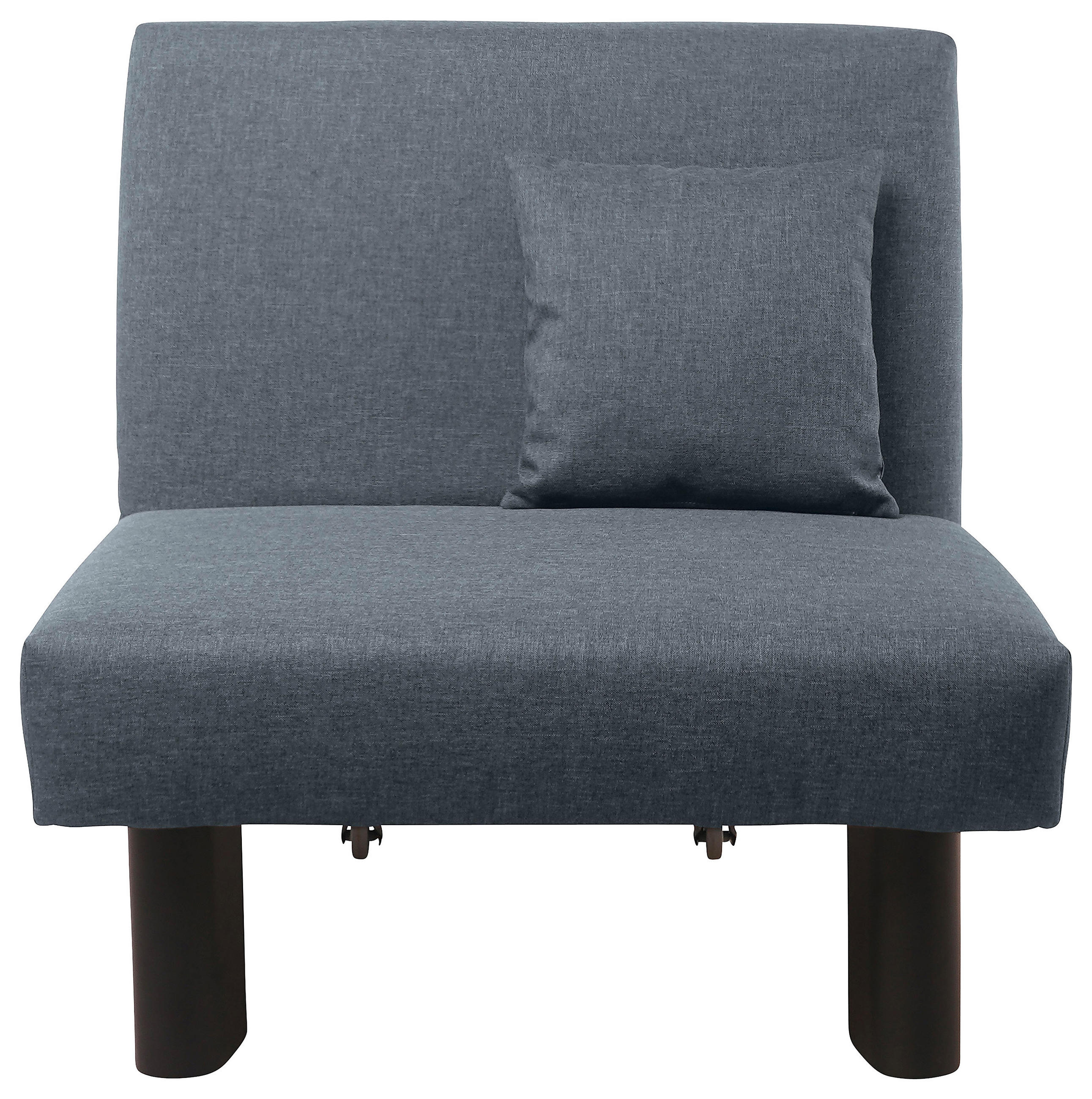 SCHLAFSESSEL Flachgewebe Grau    - Schwarz/Grau, Design, Textil/Metall (85/85/100cm) - Max Winzer