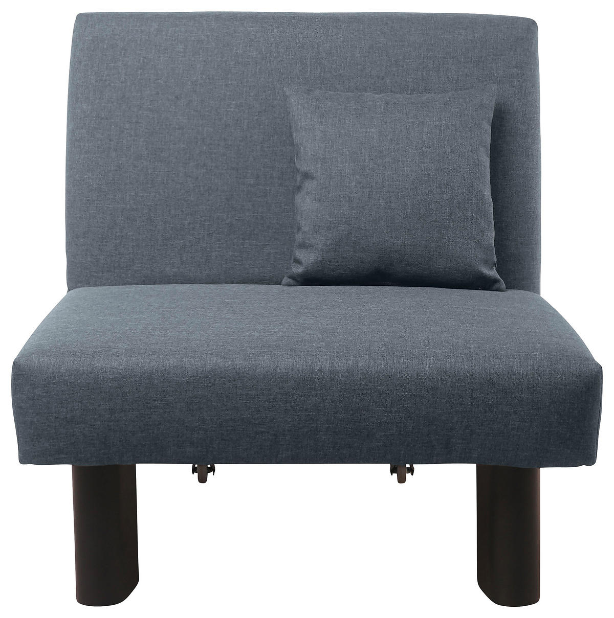 SCHLAFSESSEL in Flachgewebe Grau  - Schwarz/Grau, Design, Textil/Metall (85/85/100cm) - Max Winzer