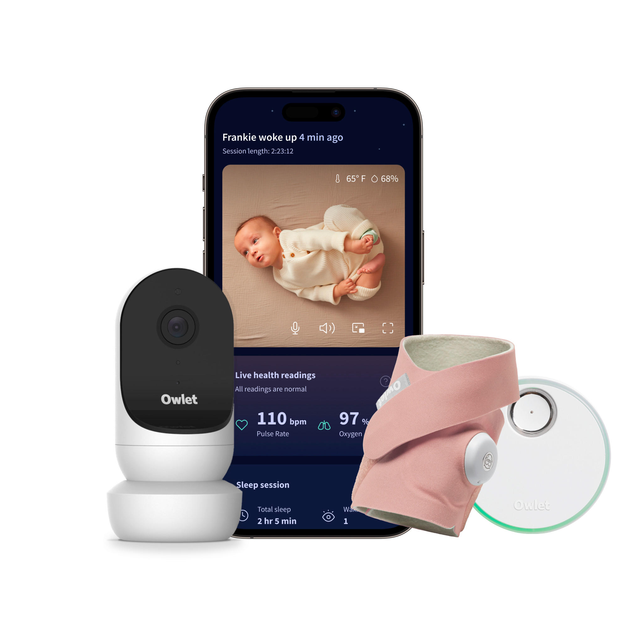 BABYPHONE - Altrosa, Basics, Kunststoff/Textil (0,220kg) - Owlet