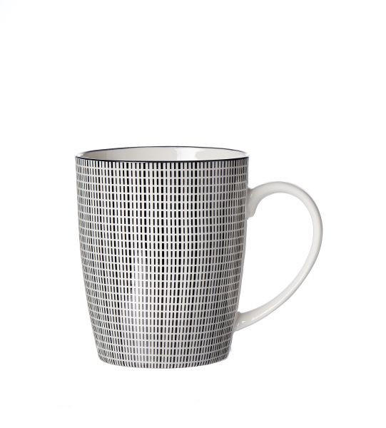 KAFFEMUGG Takeo 350 ml  - vit/svart, Trend, keramik (0,350l) - Ritzenhoff Breker