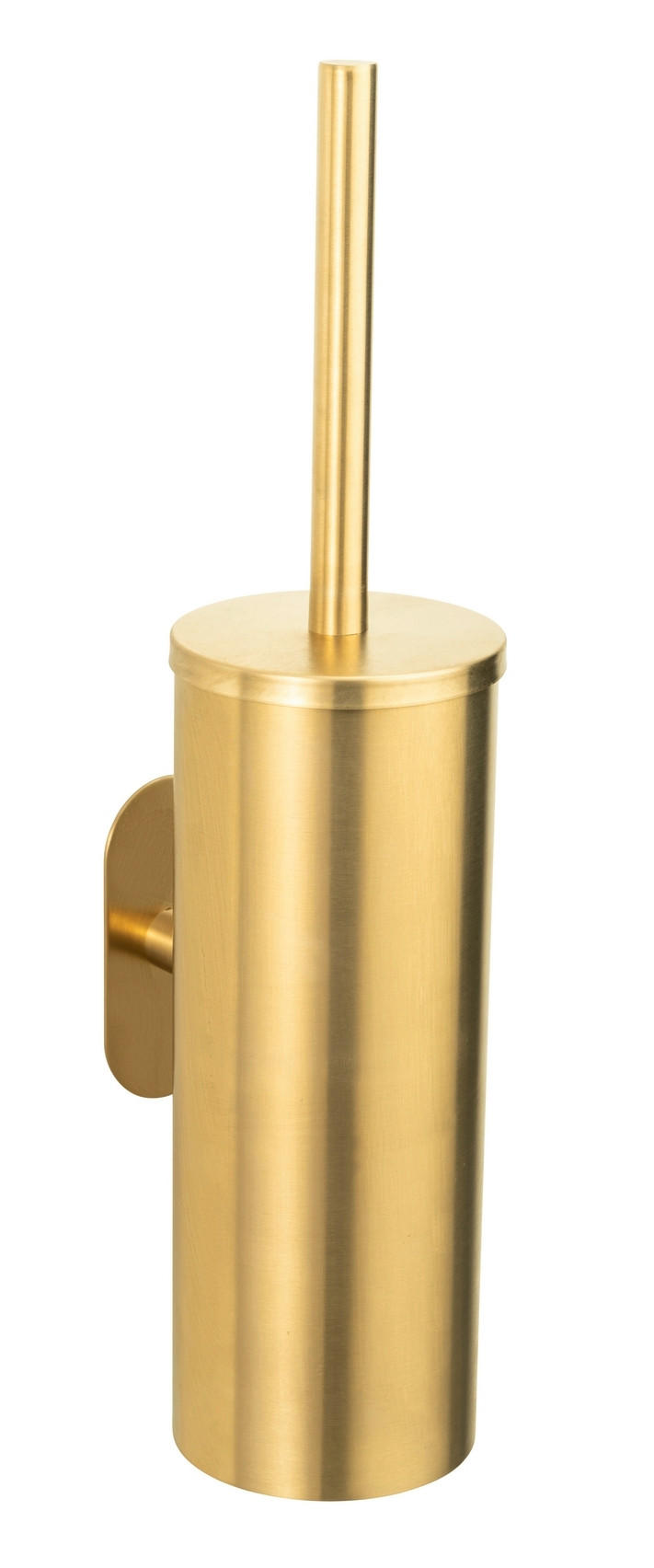 WC-BÜRSTENGARNITUR - Goldfarben, KONVENTIONELL, Kunststoff/Metall (9/39,5/12,5cm) - Wenko