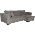 ECKSOFA Mokka Cord  - Braun/Mokka, KONVENTIONELL, Holz/Textil (230/190cm) - Carryhome