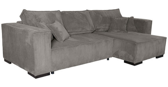 ECKSOFA Mokka Cord - Braun/Mokka, KONVENTIONELL, Holz/Textil (230/190cm) - Carryhome