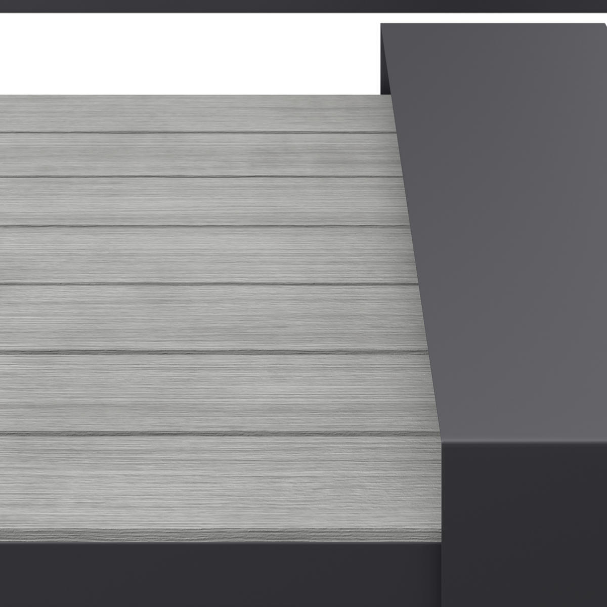 LOUNGEGARNITUR 245/329 cm Aluminium  - Dunkelgrau/Anthrazit, MODERN, Kunststoff/Textil (245/329cm) - Ambia Garden