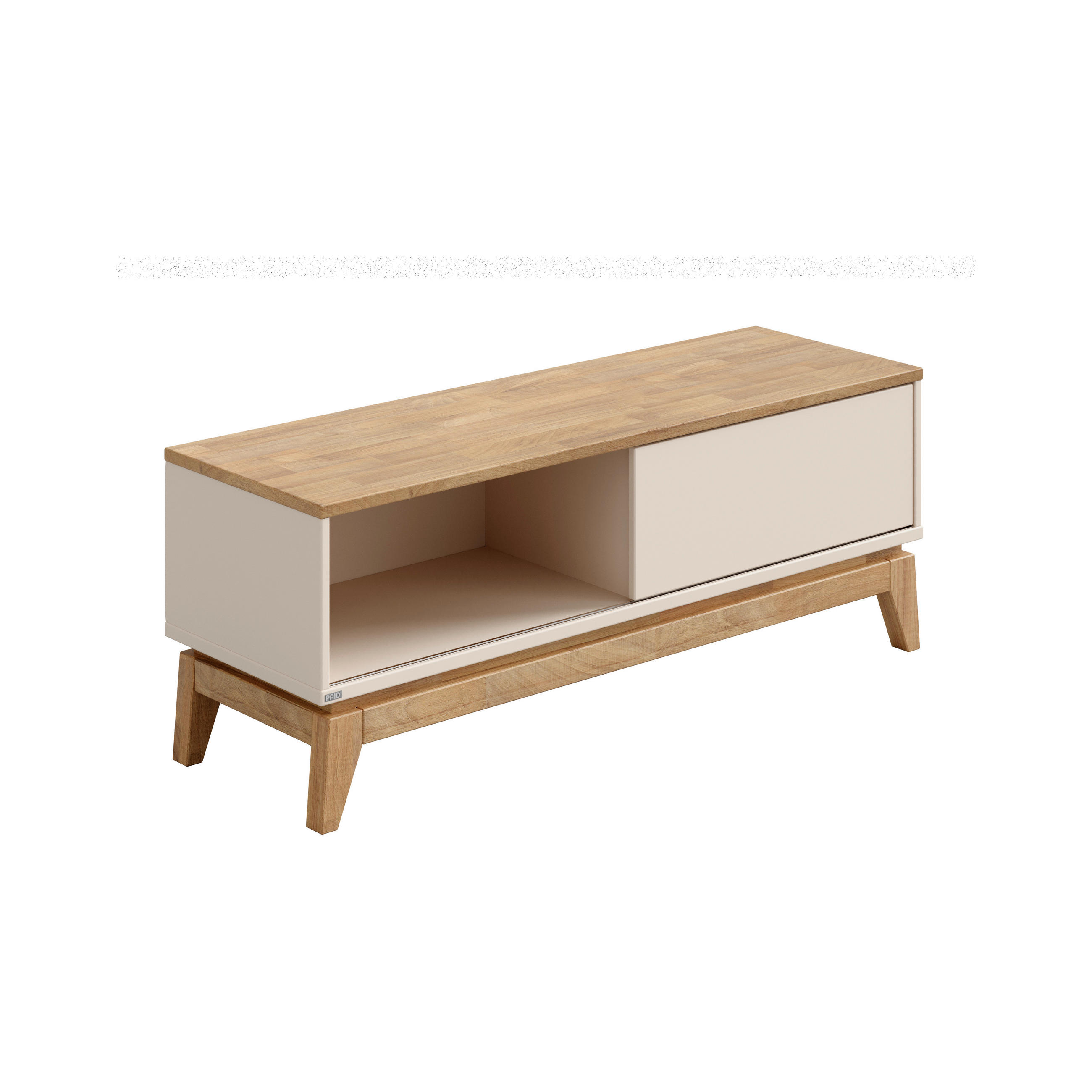 LOWBOARD  in  - Eichefarben/Beige, Basics, Holzwerkstoff (123,50/46,50/39,60cm) - Paidi