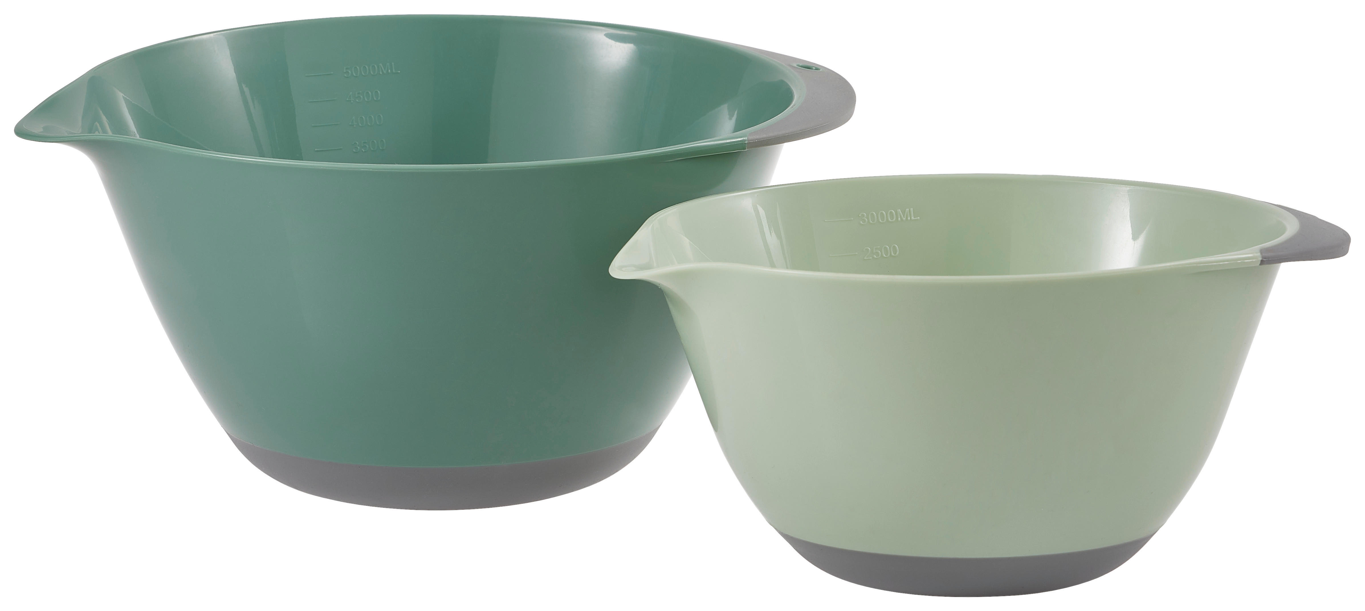 MÍSA NA MÍCHÁNÍ, plast, 24/13,5 cm  - šedá/mátově zelená, Basics, plast (24/13,5cm) - Homeware Profession.