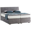 BOXSPRINGBETT 180/200 cm  in Grau  - Wengefarben/Grau, Konventionell, Holz/Textil (180/200cm) - Novel