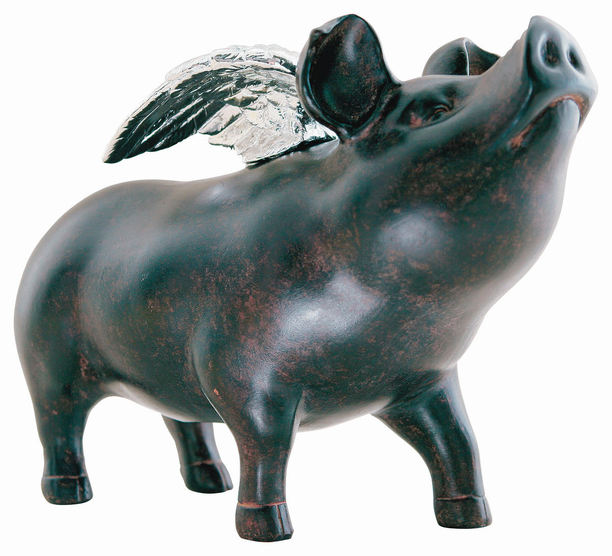 SPARDOSE - Silberfarben/Schwarz, Trend, Kunststoff (23/17/10cm) - Kare-Design