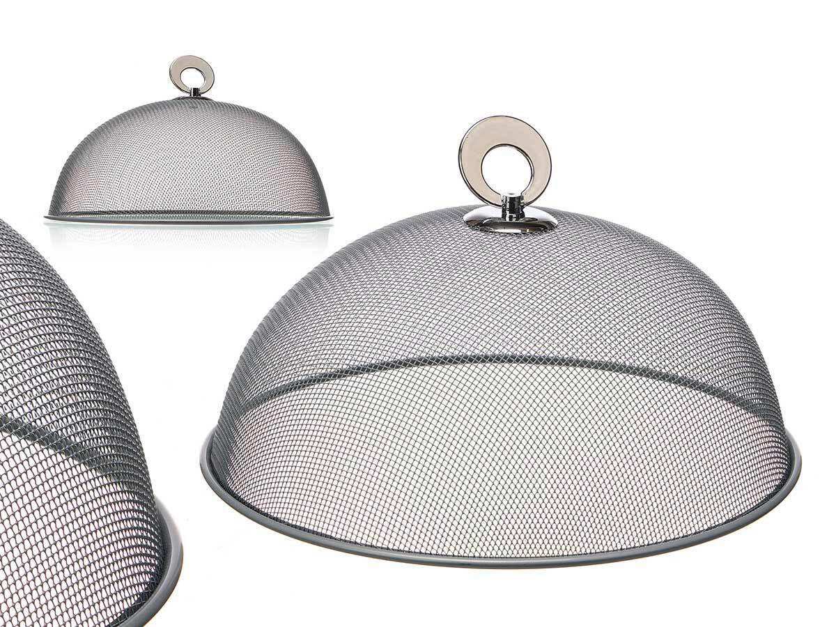 POKROV ZA HRANO     24,5/24,5/9,5 cm         - srebrne barve, Basics, kovina (24,5/24,5/9,5cm)