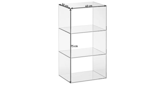 REGAL  40/75/30 cm Transparent  - Transparent, Design, Glas (40/75/30cm) - Xora