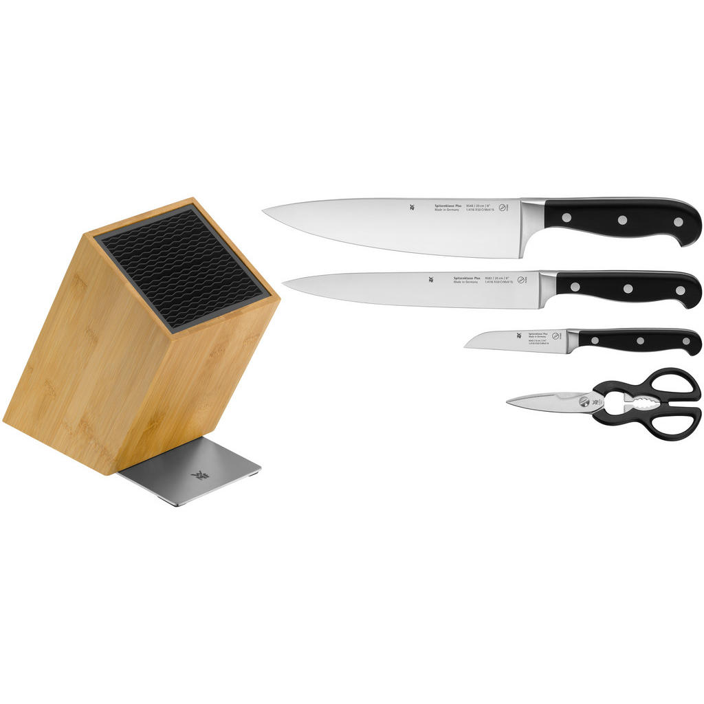 Thumbnail - WMF Messerblock, Holz, Metall, 5-teilig, Bambus, Made in Germany, Kochen, Küchenmesser, Messersets