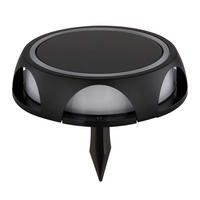 SOLÁRNÍ SVÍTIDLO 14/3,6 cm - černá/opál, Design, kov/plast (14/3,6cm) - Globo