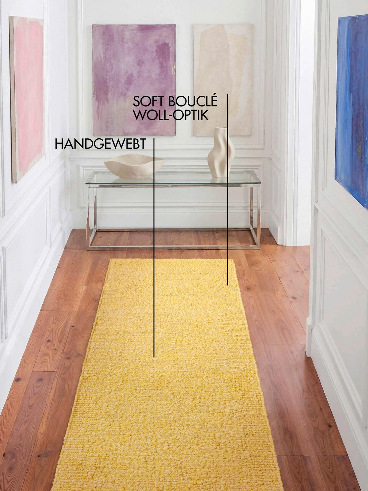 LÄUFER 80/300 cm Notting Hill Gelb  - Gelb, Basics, Textil (80/300cm) - Ted Baker