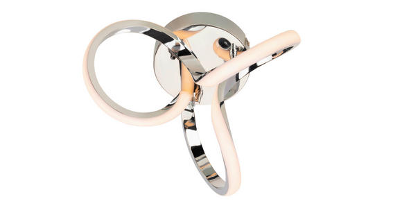 LED-DECKENLEUCHTE 34,5/19 cm - Chromfarben, Design, Kunststoff/Metall (34,5/19cm) - Novel