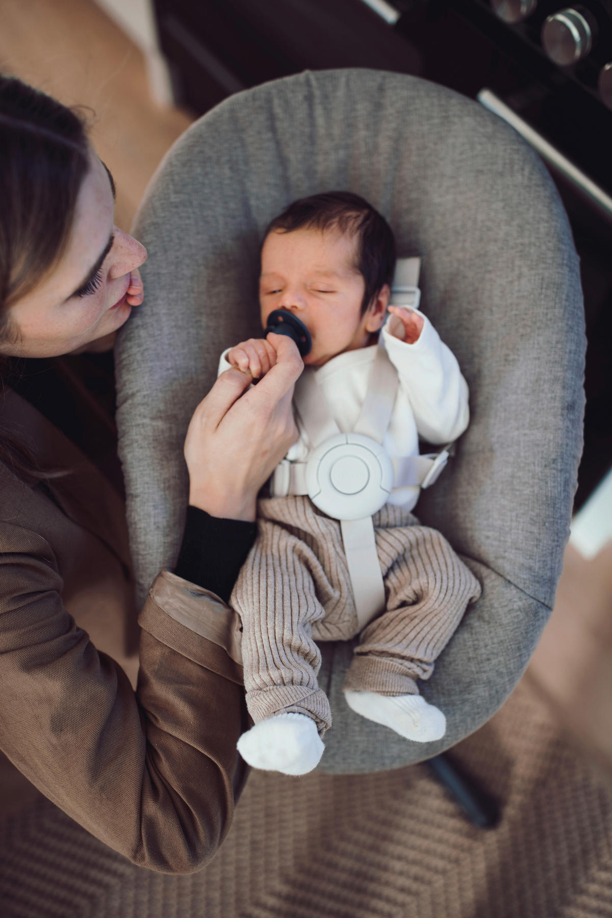 HOCHSTUHLLIEGE Nomi  - Pink/Rosa, Trend, Kunststoff/Textil (71/20/38,5cm) - Stokke