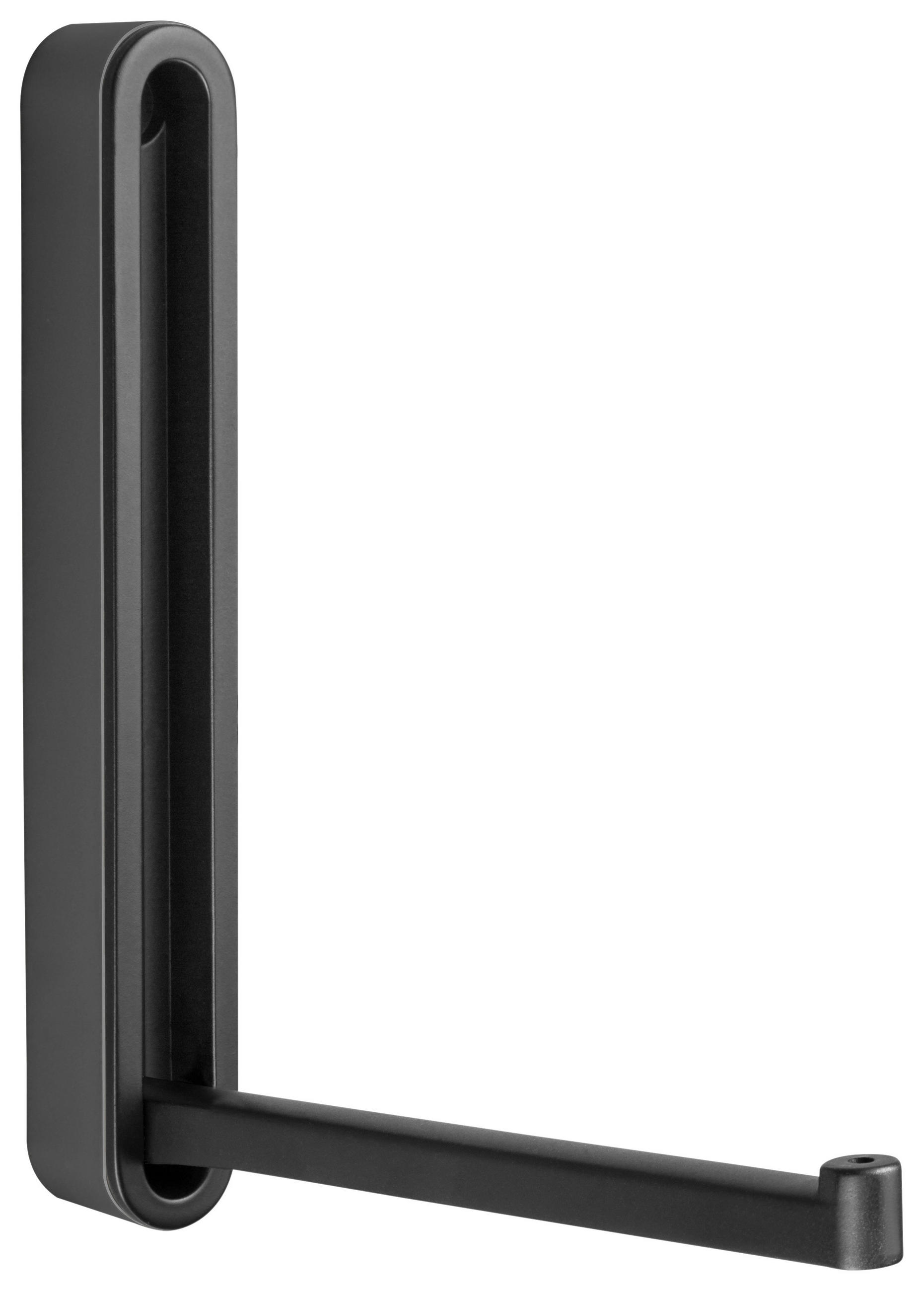 WANDHAKEN  in Schwarz  - Schwarz, Design, Kunststoff/Metall (2,1/16/2,1-15,6cm)
