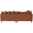 ECKSOFA Rostfarben Chenille  - Rostfarben/Buchefarben, KONVENTIONELL, Holz/Textil (162/276cm) - Carryhome