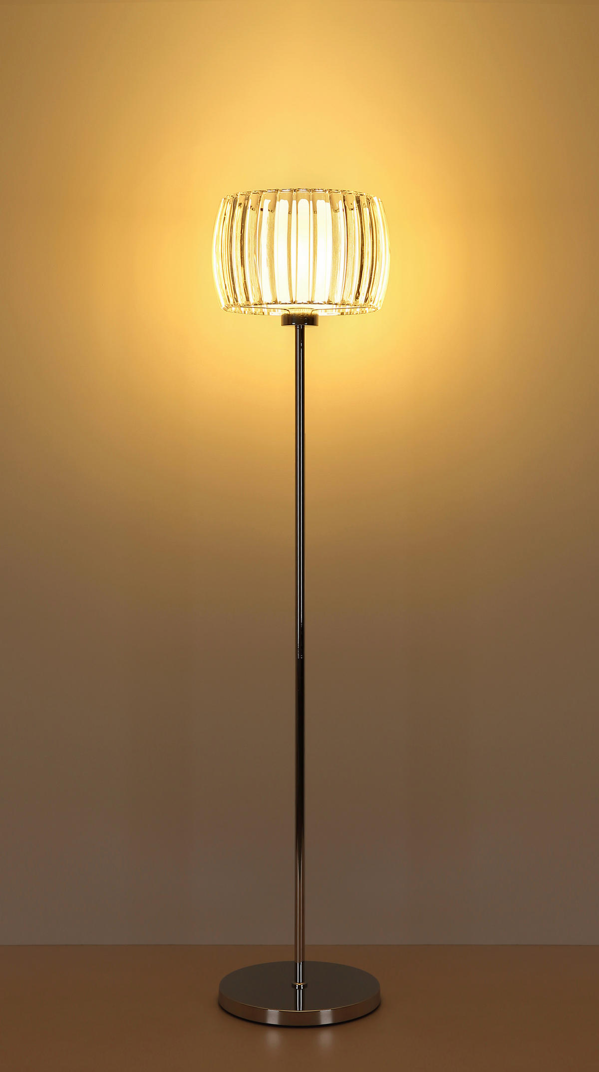 STEHLEUCHTE 32,5/150 cm    - Klar/Opal, Design, Glas/Kunststoff (32,5/150cm) - Globo