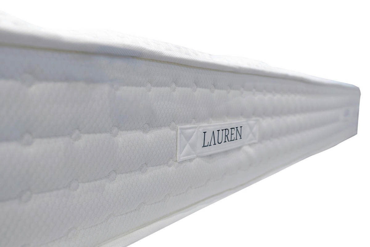 TASCHENFEDERKERNMATRATZE 180/200 cm H3 = fest  - Weiss, Basics, Textil (180/200cm) - Livetastic