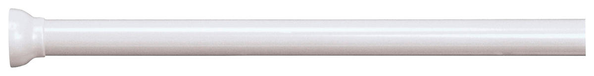 TYČ NA SPRCHOVÝ ZÁVES, 125-220 cm - biela, Basics, kov (125-220cm) - Kleine Wolke