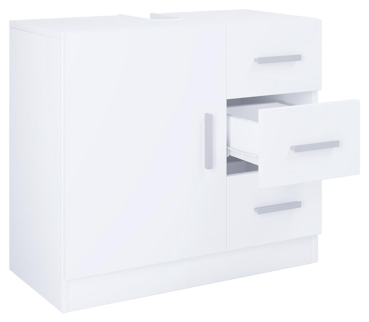 BADEZIMMER 4-teilig  in 120 cm  - Weiss, Modern, Holzwerkstoff (120cm) - MID.YOU
