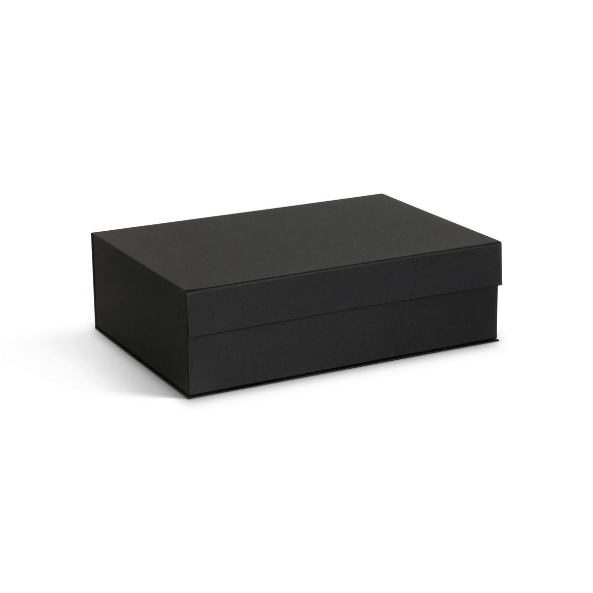 AUFBEWAHRUNGSBOX    29.5/42.5/13 cm  - Schwarz, Basics, Karton/Papier (29.5/42.5/13cm)