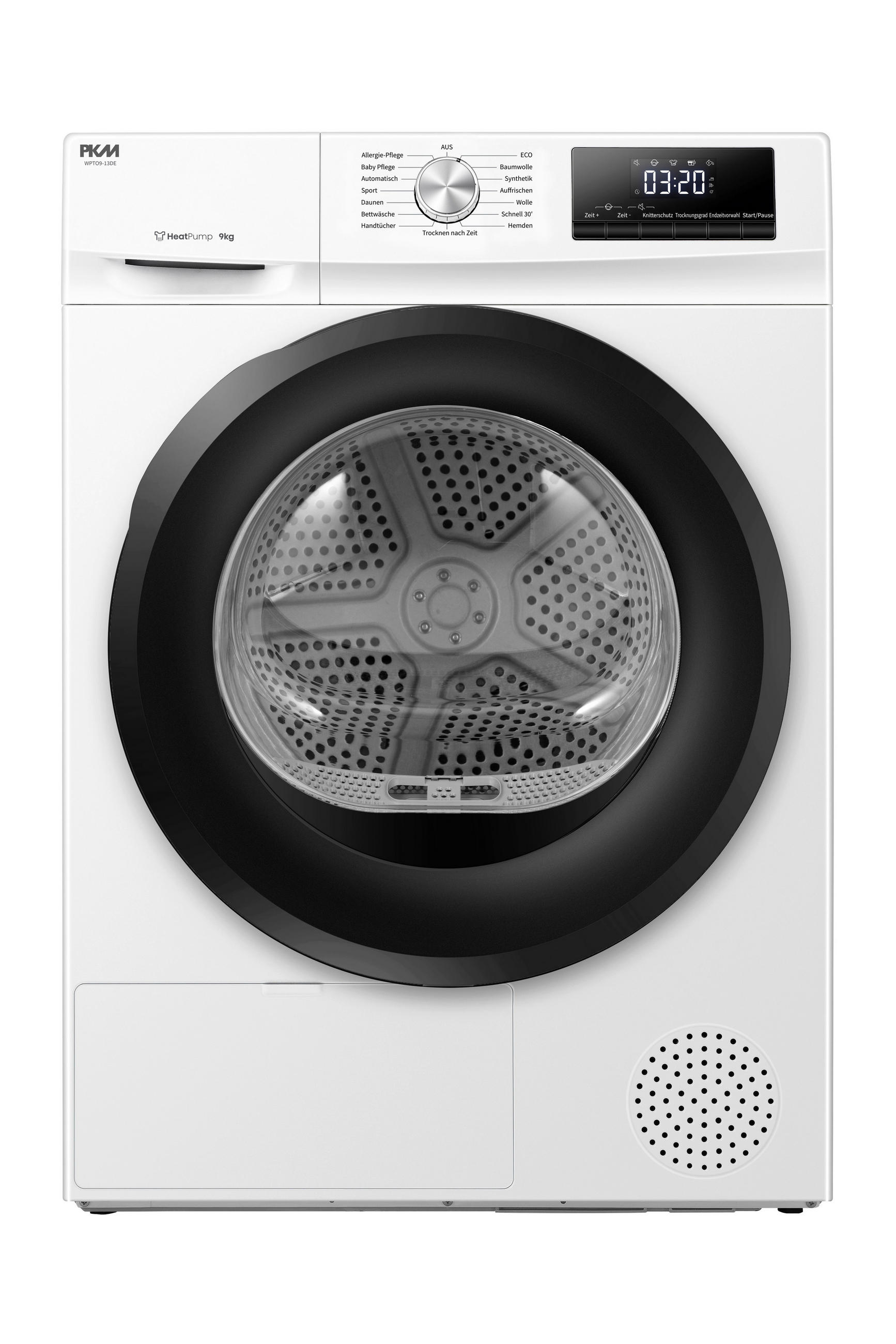 WÄRMEPUMPENTROCKNER WPTO9-13DE  - Weiß, Trend, Kunststoff/Metall (59,5/84,5/62cm) - PKM