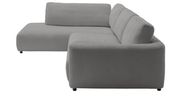 ECKSOFA  in Chenille Grau  224/307 cm  - Schwarz/Grau, KONVENTIONELL, Kunststoff/Textil (224/307cm) - Hom`in