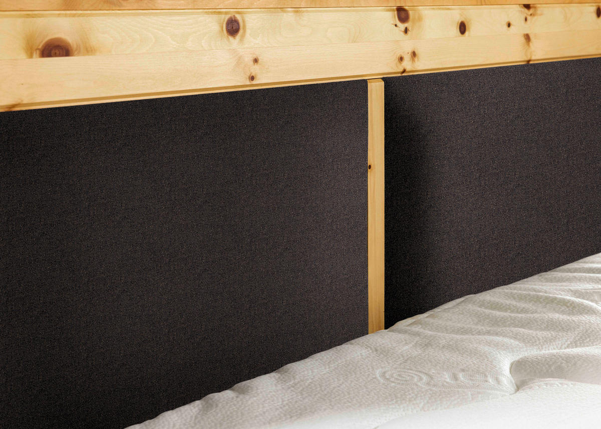 BOXSPRINGBETT 180/200 cm  in Dunkelbraun  - Dunkelbraun, Natur, Holz/Textil (180/200cm) - Linea Natura