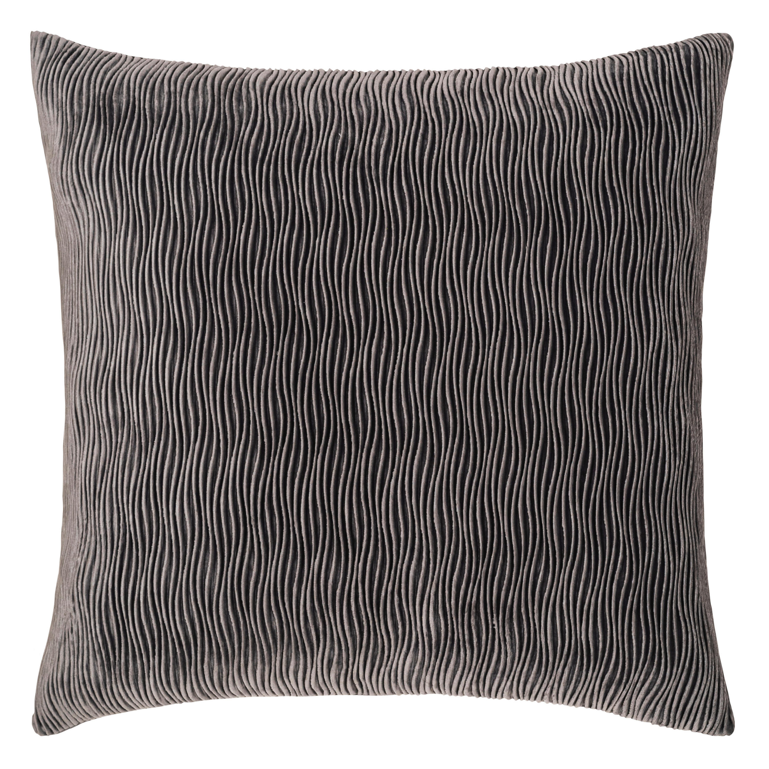 KISSENHÜLLE Wave 50/50 cm  - Titanfarben, Basics, Textil (50/50cm) - Novel