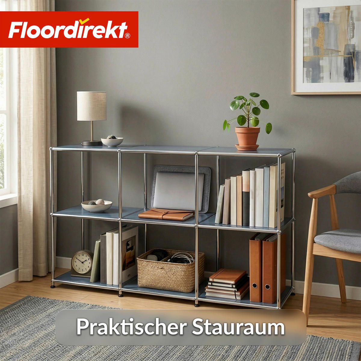 SIDEBOARD Concept Epure MK-018 116/82/40 cm  - Grau, Basics, Metall (116/82/40cm) - Floordirekt