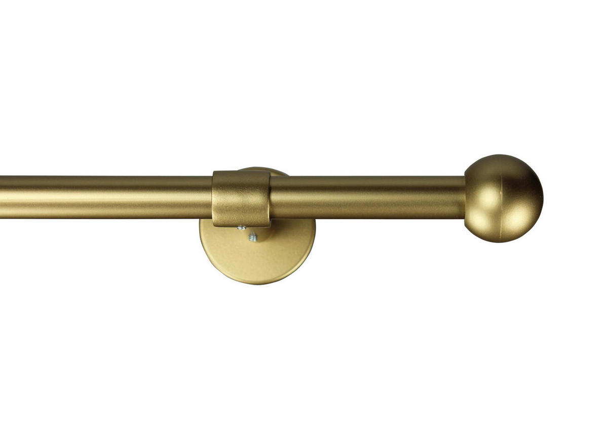 VORHANGSTANGE  170 cm  - Goldfarben, KONVENTIONELL, Metall (170cm)